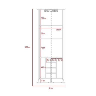 BAR FMFURNITURE ESQUINERO 8 BOTELLEROS Y PORTACOPAS FM 002O CAFE - 7
