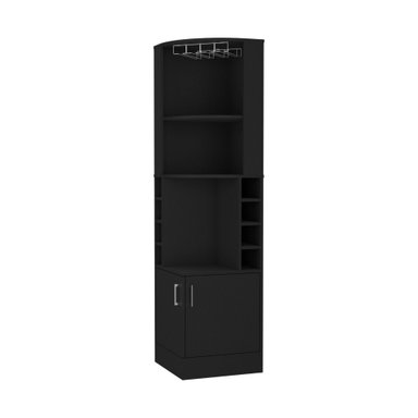 BAR FMFURNITURE ESQUINERO 8 BOTELLEROS Y PORTACOPAS FM 001C CAFE - 1