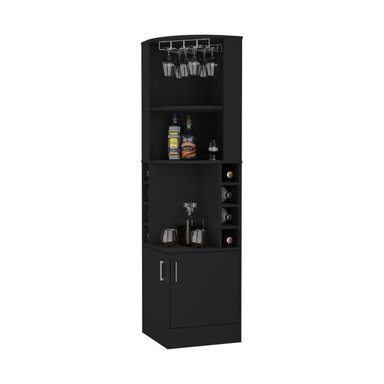 BAR FMFURNITURE ESQUINERO 8 BOTELLEROS Y PORTACOPAS FM 001C CAFE - 3