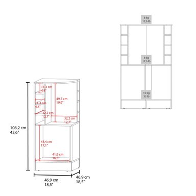 BAR FMFURNITURE ESQUINERO 2 PUERTAS Y PORTA BOTELLAS FM 015N NEGRO - 6