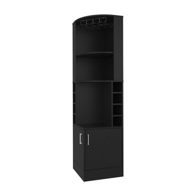 BAR FMFURNITURE ESQUINERO SOPORTE COPAS FM 001N NEGRO - 1