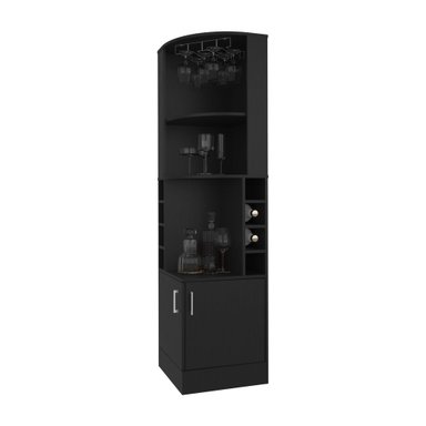 BAR FMFURNITURE ESQUINERO SOPORTE COPAS FM 001N NEGRO - 3