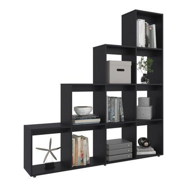 LIBRERO FORMA ESCALERA FM-002N - NEGRO - 2