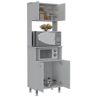 MUEBLE MICROONDAS 4 PUERTAS FM-011B BLANCO - 5