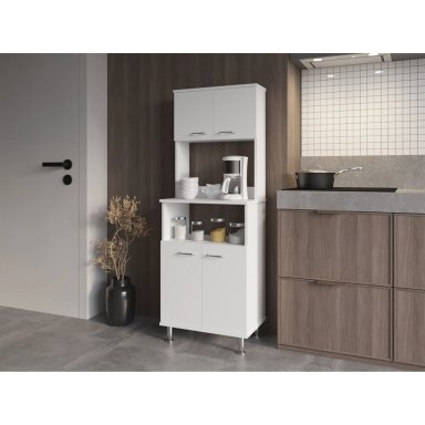 MUEBLE MICROONDAS 4 PUERTAS FM-011B BLANCO - 6