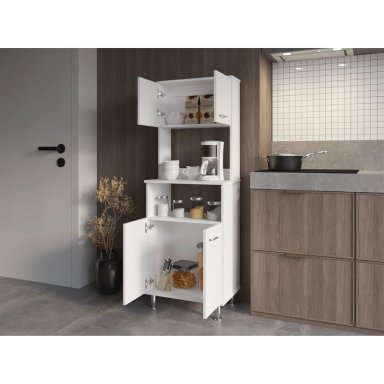 MUEBLE MICROONDAS 4 PUERTAS FM-011B BLANCO - 7