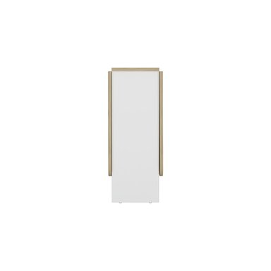 MESA PLEGABLE FM-001B - BLANCO Y CAFÉ CLARO - 2