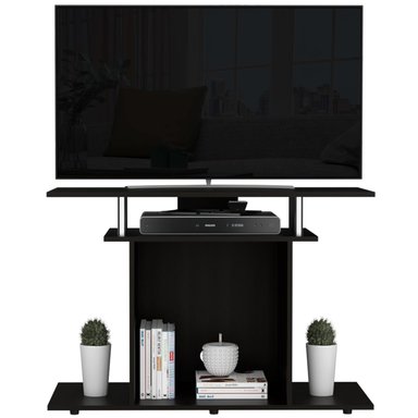 RACK TV 40' CON VARIAS REPISAS FM-028W - NEGRO - 3