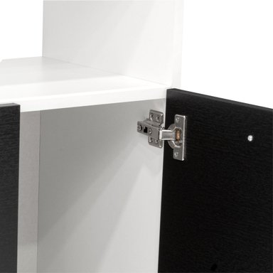 MUEBLE COCINA FMFURNITURE MICROONAD 4 PUERTAS FM-011B BLANCO Y NEGRO - 9