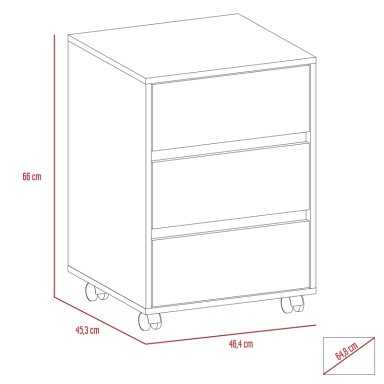 CAJONERA CON RUEDAS FM-007N NEGRO - 6