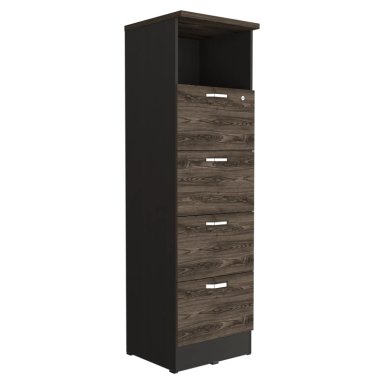 CAJONERA 161,6X47,5X45 CM FM-004N NEGRO Y CAFÉ OSCURO - 1