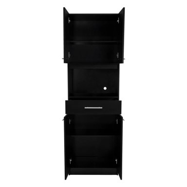 MUEBLE MICROONDAS 4 PUERTAS 1 CAJON FM-003N NEGRO - 10