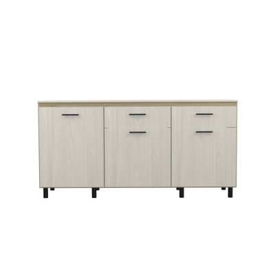 MUEBLE BASE DE COCINA 3 PUERTAS 2 CAJONES FM-003C CAFÉ CLARO - 6