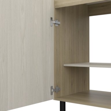 MUEBLE BASE DE COCINA 3 PUERTAS 2 CAJONES FM-003C CAFÉ CLARO - 11