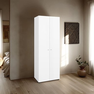 CLOSET 2 PUERTAS 170X60X40,2 CM EN COLOR BLANCO - 4