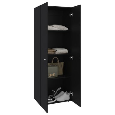 CLOSET 2 PUERTAS 170X60X40,2 CM EN COLOR NEGRO - 4