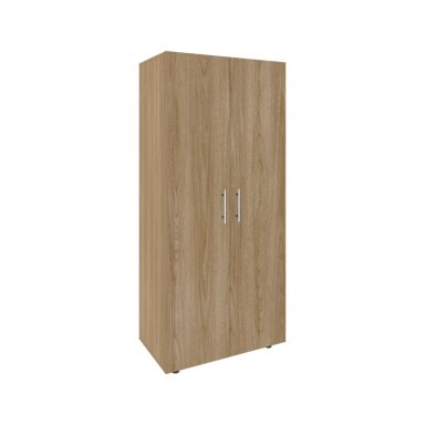 CLOSET 2 PUERTAS FM MELAMINA CAFE  CLARO Y BLANCO 180X80X48 CM - 1