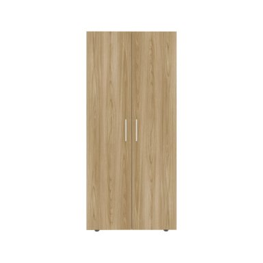CLOSET 2 PUERTAS FM MELAMINA CAFE  CLARO Y BLANCO 180X80X48 CM - 2