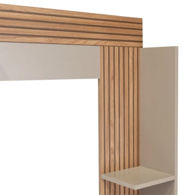 CENTRO DE ENTRETENIMIENTO TV 70' 175X180X38,5 CM CAFE  CLARO Y GRIS - 8