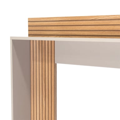 CENTRO DE ENTRETENIMIENTO TV 70' 175X180X38,5 CM CAFE  CLARO Y GRIS - 9