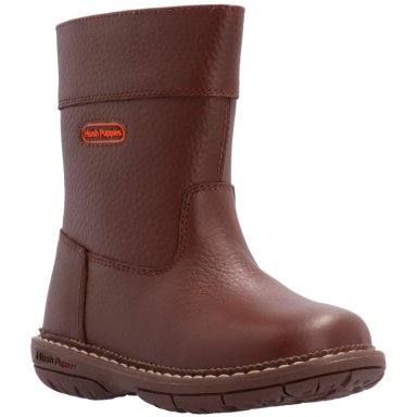 BOTAS NIÑO HUSH-PUPPIES CUERO NEW YUMA CAFÉ - 1