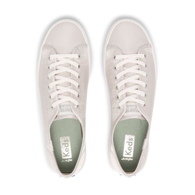 ZAPATILLAS MUJER KEDS CASUALES GRIS KICKSTART METALLIC - 3