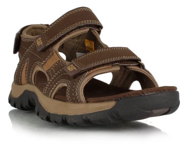 SANDALIA CUERO HOMBRE GILES CHOCOLATE - 1