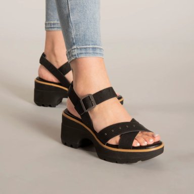 SANDALIA MUJER SKYWATCHER NEGRO CAT - 1