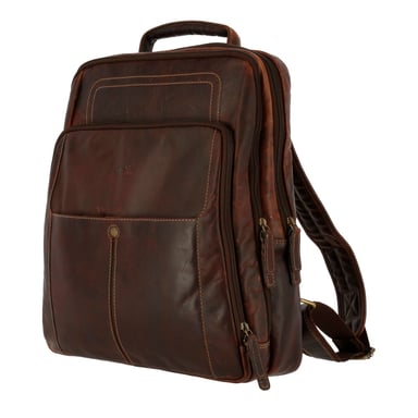 MOCHILA CUERO UNISEX TC BACKPACK CAFÉ ROCKFORD - 2