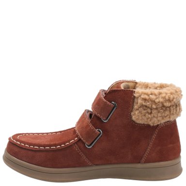 BOTIN HUSH PUPPIES KIDS KODA VELCRO CAFE  NIÑO - 5