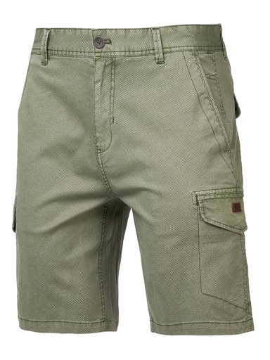 SHORT ALGODÓN ORGÁNICO REGULAR FIT HOMBRE ROCKFORD VERDE OSCURO KUNA NATURAL FLEX - 1