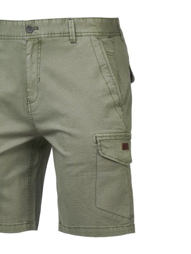 SHORT ALGODÓN ORGÁNICO REGULAR FIT HOMBRE ROCKFORD VERDE OSCURO KUNA NATURAL FLEX - 4