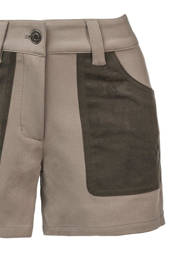 SHORT ALGODÓN REGULAR FIT MUJER ROCKFORD VERDE OSCURO CARCANS WAX - 4