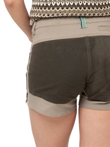 SHORT ALGODÓN REGULAR FIT MUJER ROCKFORD VERDE OSCURO CARCANS WAX - 7