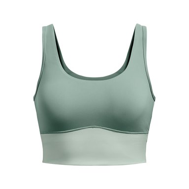 POLERA SIN MANGAS CROP MERIDIAN MUJER GRIS UNDER ARMOUR - 1