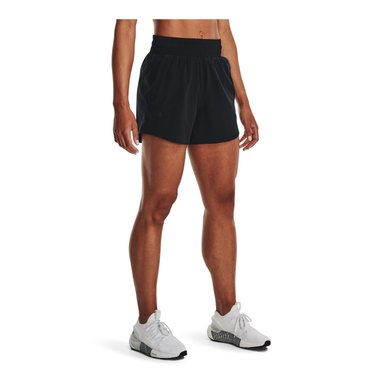 SHORT TRAINING UA FLEX WOVEN 13CM NEGRO MUJER - 4