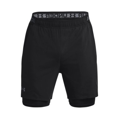 SHORT TRAINING PARA HOMBRE VANISH WOVEN 2-IN-1 NEGRO UA - 1