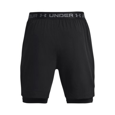 SHORT TRAINING PARA HOMBRE VANISH WOVEN 2-IN-1 NEGRO UA - 2