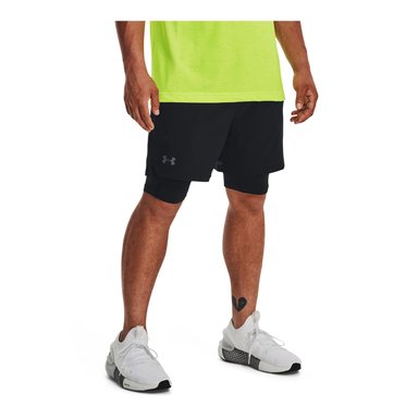 SHORT TRAINING PARA HOMBRE VANISH WOVEN 2-IN-1 NEGRO UA - 4