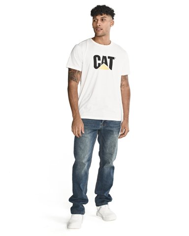 JEANS CASUAL CAT TRIBLEND STRETCH DEN AZUL HOMBRE - 1