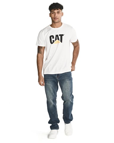 JEANS CASUAL CAT TRIBLEND STRETCH DEN AZUL HOMBRE - 2