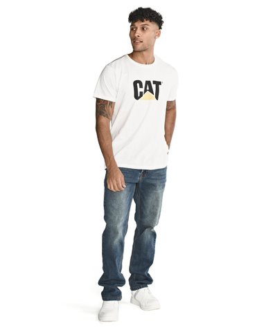 JEANS CASUAL CAT TRIBLEND STRETCH DEN AZUL HOMBRE - 4
