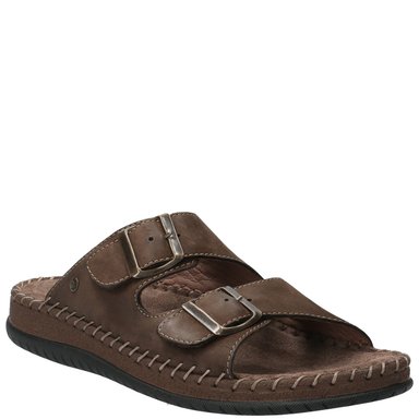 SANDALIAS HOMBRE HUSH-PUPPIES CUERO UMBE CAFÉ - 1