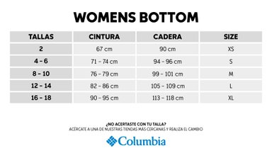 SHORT COLUMBIA ALPINE CHILL ZERO CELESTE MUJER - 3