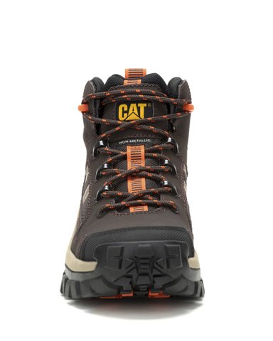 BOTA CUERO CAT INVADER MID VENT CT CAFÉ HOMBRE - 6