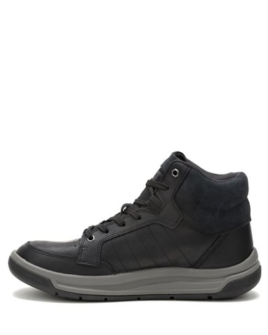 ZAPATILLA CUERO CON CAÑA CAT APA CUSH MID NEGRO HOMBRE - 4