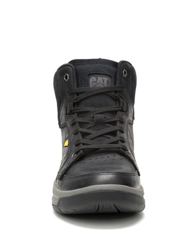 ZAPATILLA CUERO CON CAÑA CAT APA CUSH MID NEGRO HOMBRE - 6