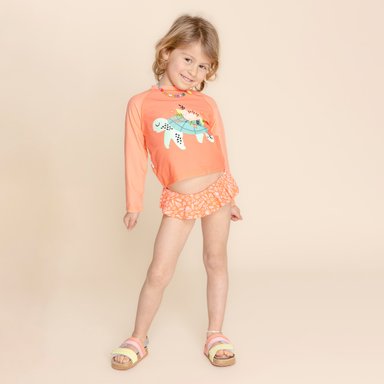 TRAJE DE BAÑO NIÑA HUSH-PUPPIES CORAL GS23-TDB/ARENA HUSH PUPPIES KIDS ARENA [1-3] - 4