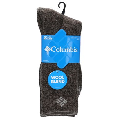 CALCETÍN OUTDOOR COLUMBIA WOOL CREW GRIS HOMBRE - 1