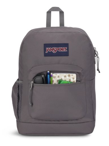 MOCHILA JANSPORT CROSS TOWN PLUS GRIS UNISEX - 5